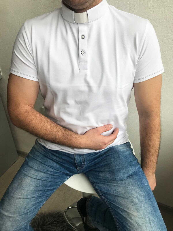 Kňazské tričko VS-PO2005 biele