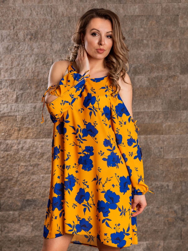 Dámske šaty na leto VS-SA 1904 oversize vzor kvietok oversize, saty, šaty, letné šaty, letne saty, tunika, dovolenka, pláž, more