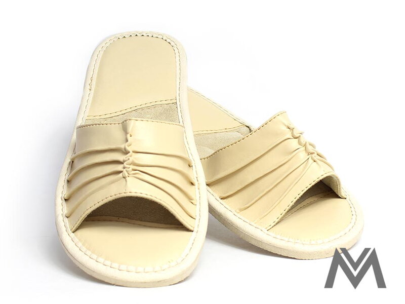 damske papuče kožené, krémové damske, papuce, kozene, bezove, darcek, vianoce, damske, zena