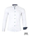 Pánska biela košeľa v slim fit strihu VSB1709