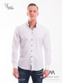 Luxusná pánska biela športovo elegantná košeľa VSB1710