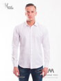 Klasická biela mierne lesklá košeľa v strihu SLIM FIT VS-PK-1714