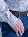 Luxusná pánska bavlnená košeľa SLIM FIT STRIH VS-PK-1716