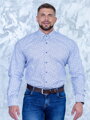 Pánska košeľa VSB1908 svetlomodrá so vzorom mandala 