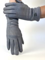 Dámske teplé sivé rukavice 