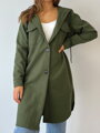 Dámska prechodná olivová bunda 