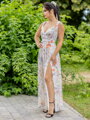 Dámske MAXI šaty VS white floral 