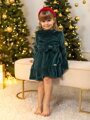 Detské šaty VSB VELVET SMARAGD 