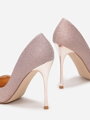 Dámske lodičky na vysokom opätku LE0103-449 ROSEGOLD