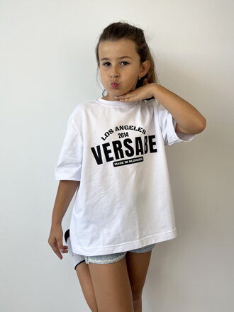 Dievčenské biele tričko VSB s potlačou