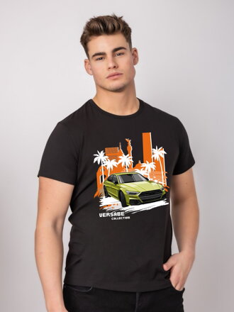 Pánske oversize tričko VSB AUDI čierne 