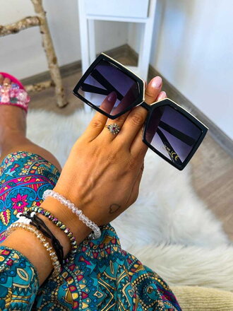 Dámske slnečné okuliare zlato-čierne