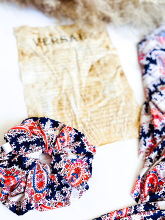 Scrunchie farebná VSB gumka do vlasov