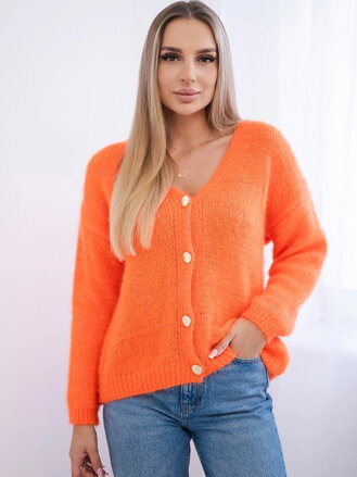 Sveter na gombíky oranžový IT-50