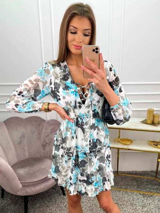 Dámske letné šaty s kvetinovým vzorom