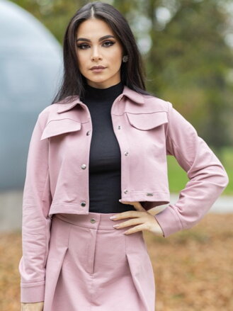 Elegantné púdrové ružové VSB LISA sako