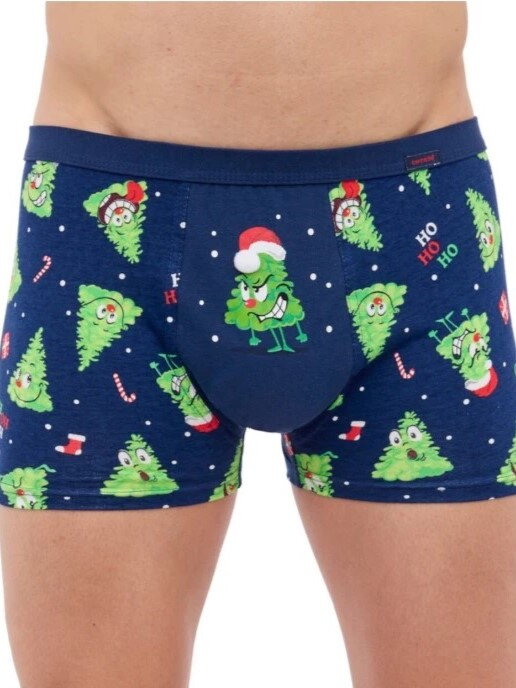 Pánske vianočné boxerky 007/73 stromčeky