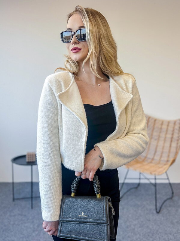 Dámsky croptop kabát 